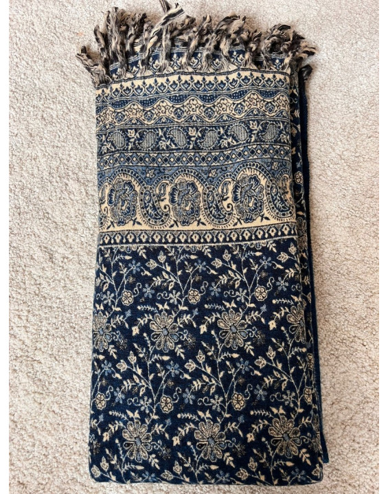 Himalájska deka z ovčej vlny - tmavozelená (230)