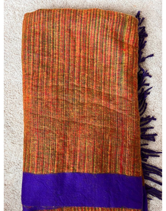 Himalájska Deka z Jačej vlny - fialovo oranžová (113)