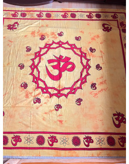 Indická plachta veľká - OM - 230×210 cm - oranžová