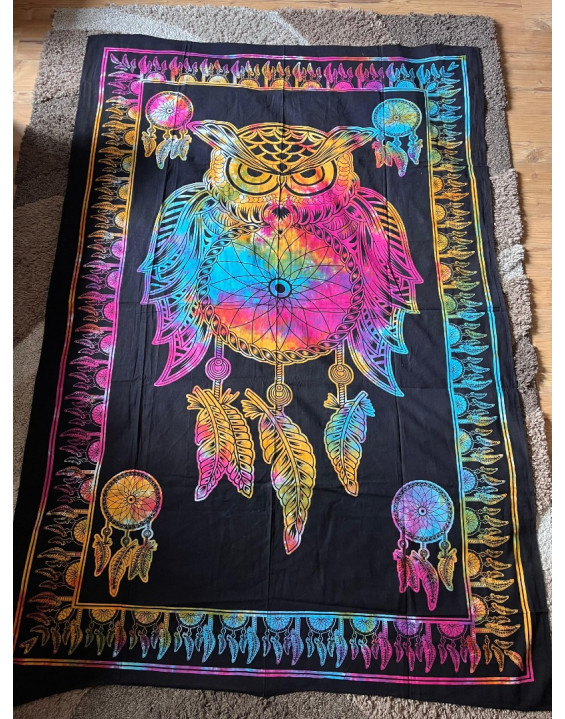 Plachta LAPAČ SNOV a SOVA– farebná  – stredná 130×200