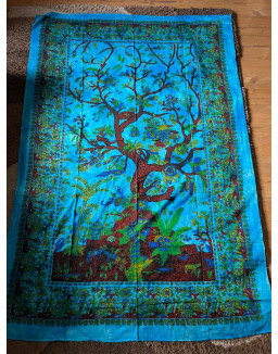 Plachta STROM PRÍRODA modrá- stredná 130×200