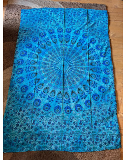 Plachta  MANDALA modrá- stredná 130×200
