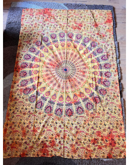 Plachta  MANDALA oranžová– stredná 130×200