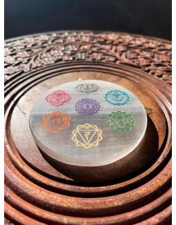 Selenitová nabíjacia podložka- čakry