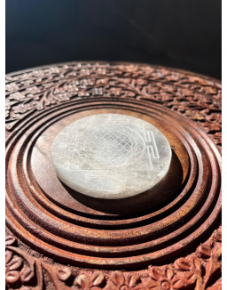 Selenitová nabíjacia podložka- Shri yantra