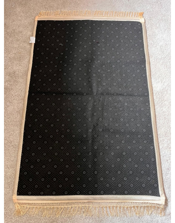 Indický koberček na sedenie - biely 107x71cm