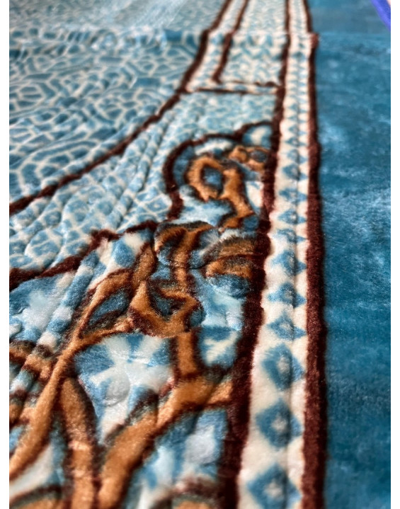 Indický koberček na sedenie - modrý 107x71cm