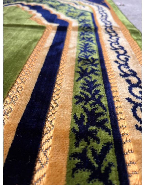 Indický koberček na sedenie - zelený 107x71cm