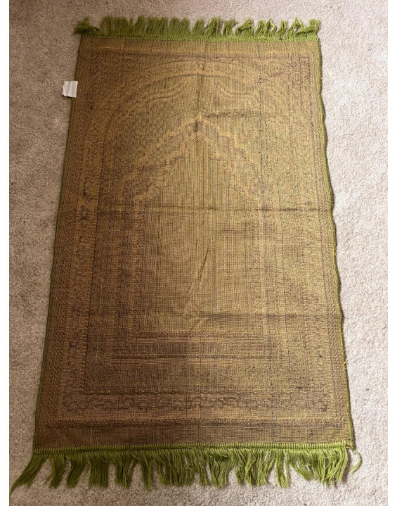 Indický koberček na sedenie - zelený 107x71cm