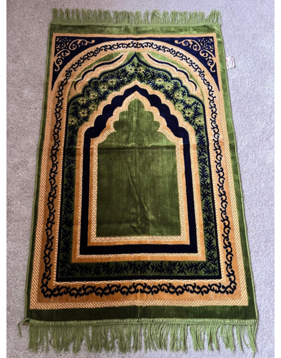 Indický koberček na sedenie - zelený 107x71cm