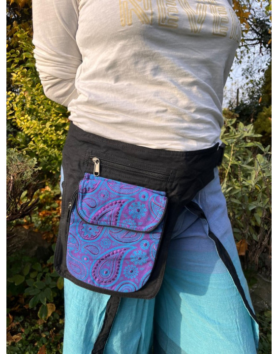 Ladvinka ORNAMENT - čierno fialová