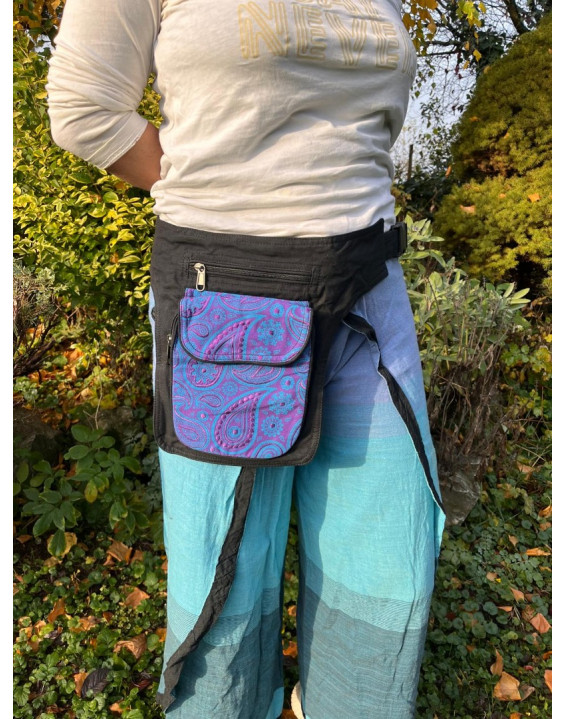 Ladvinka ORNAMENT - čierno fialová