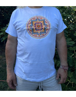 Tričko Mandala Om - biele 42