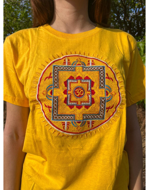 Tričko Mandala Om - biele 42