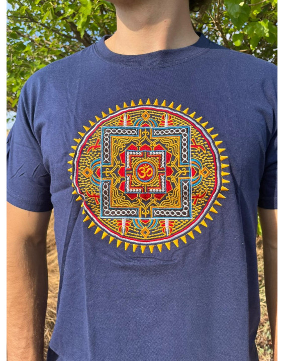 Tričko Mandala Om - biele 44
