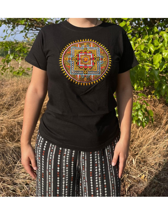 Tričko Mandala Om - biele 42