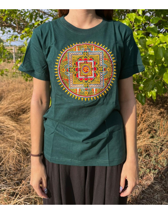 Tričko Mandala Om - modré 48