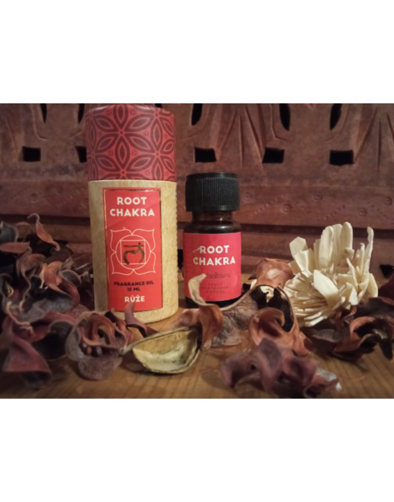 Vonný olej čakrový – Koreňová čakra – Ruža (15 ml)