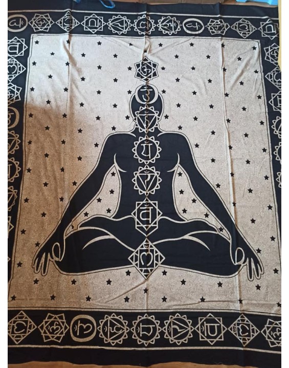Plachta JOGÍNKA béžová – veľká 230×210 cm 