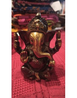 Ganesha (Ganéša) – kovová soška stredne veľká 800 gramov (117)