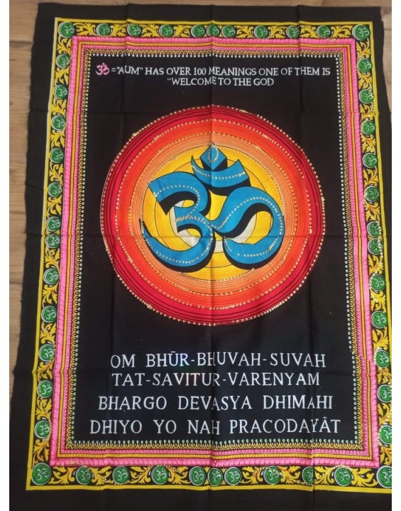 Plachta OM Gayatri mantra – 108 x 80 cm